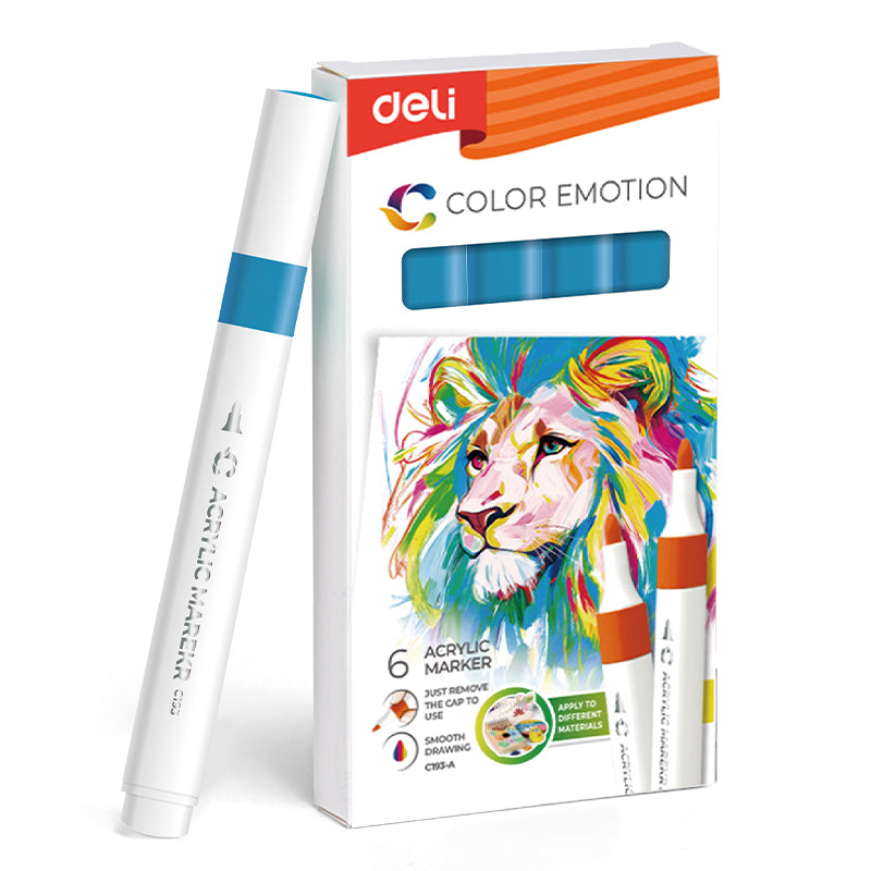 MARKER ACRILIC ALBASTRU REGAL COLOR EMOTION DELI MARKER ACRILIC ALBASTRU REGAL COLOR EMOTION DELI